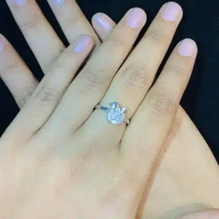 Sparkling Kitty 92.5 silver Ring
