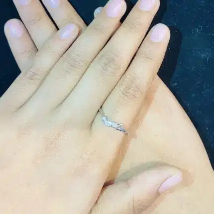Twinkling Heartbeat 92.5 Silver Ring
