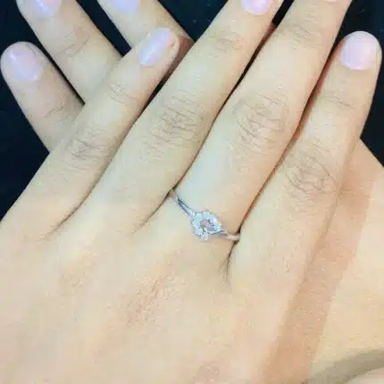 Silver Bloom Sparkle 92.5 Silver Ring
