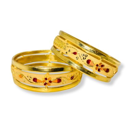 Royal Petal Glossy Kada Bangles