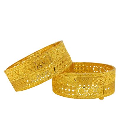 Zamzama Filigree 24K gold-plated Kada